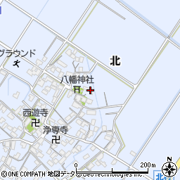 滋賀県野洲市北734周辺の地図