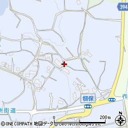 岡山県津山市籾保周辺の地図