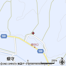 兵庫県丹波篠山市県守551-2周辺の地図