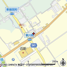滋賀県近江八幡市東川町204周辺の地図