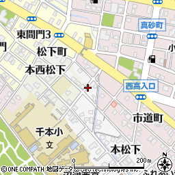 市道橋周辺の地図