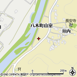 京都府南丹市八木町山室周辺の地図