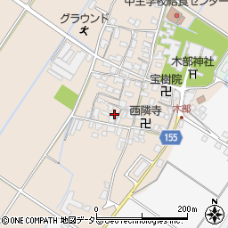 滋賀県野洲市木部855周辺の地図