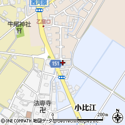 滋賀県野洲市西河原1043周辺の地図