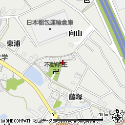 愛知県みよし市莇生町（土郎谷）周辺の地図