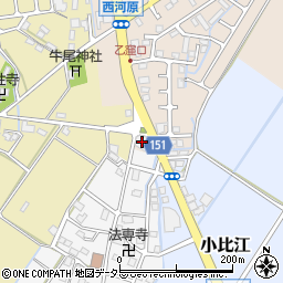 滋賀県野洲市西河原1047周辺の地図
