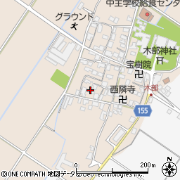 滋賀県野洲市木部853周辺の地図