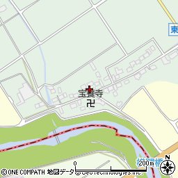 滋賀県近江八幡市東横関町周辺の地図