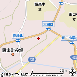 愛知県設楽町（北設楽郡）田口（矢高）周辺の地図