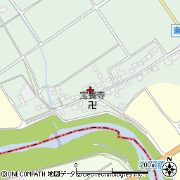 滋賀県近江八幡市東横関町周辺の地図