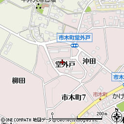 愛知県豊田市市木町堂外戸1周辺の地図