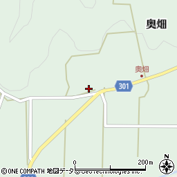 兵庫県丹波篠山市奥畑254周辺の地図