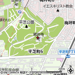 霊岩寺周辺の地図