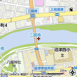 三園橋周辺の地図