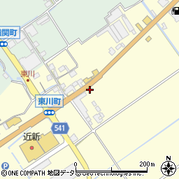 滋賀県近江八幡市東川町1341周辺の地図