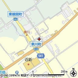 滋賀県近江八幡市東川町203周辺の地図