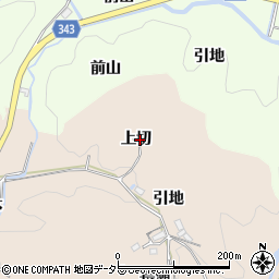 愛知県豊田市霧山町上切周辺の地図