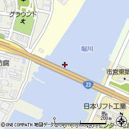 港新橋周辺の地図