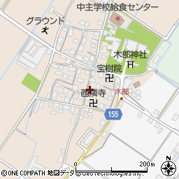滋賀県野洲市木部845周辺の地図