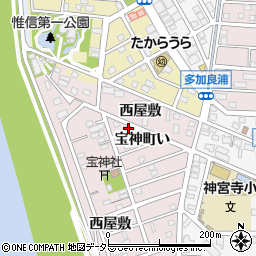 愛知県名古屋市港区宝神町西屋敷1082-6周辺の地図