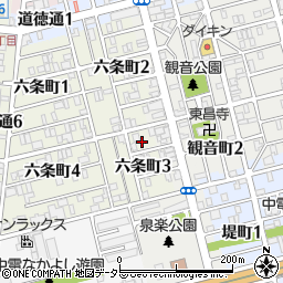 日本経済新聞　泉楽通り・金森新聞店周辺の地図