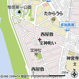 愛知県名古屋市港区宝神町い周辺の地図