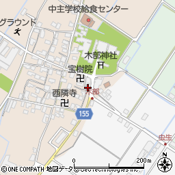 滋賀県野洲市木部833周辺の地図