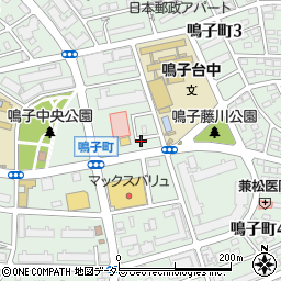 デニーズ名古屋鳴子店周辺の地図