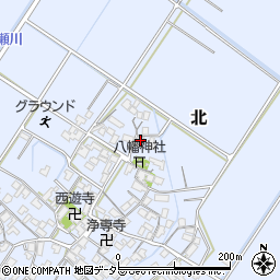 滋賀県野洲市北726周辺の地図