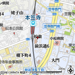 愛知県名古屋市南区笠寺町松東周辺の地図