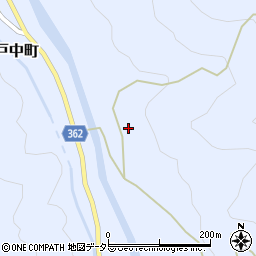 愛知県豊田市戸中町東道上周辺の地図
