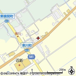 滋賀県近江八幡市東川町160周辺の地図