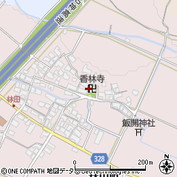 香林寺周辺の地図