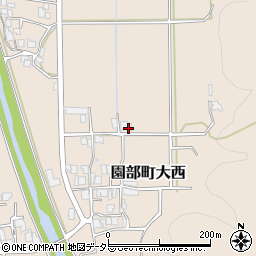 京都府南丹市園部町大西テキス周辺の地図