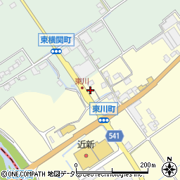 滋賀県近江八幡市東川町189周辺の地図
