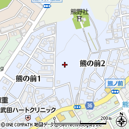 愛知県名古屋市緑区熊の前周辺の地図