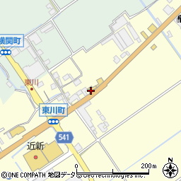 滋賀県近江八幡市東川町158周辺の地図