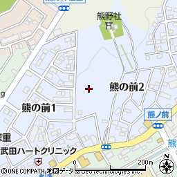愛知県名古屋市緑区熊の前周辺の地図
