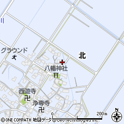 滋賀県野洲市北609周辺の地図
