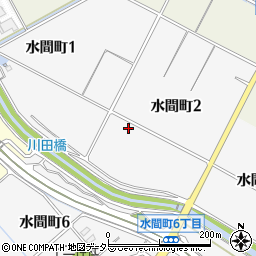 愛知県豊田市水間町周辺の地図