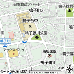 鳴子藤川公園周辺の地図
