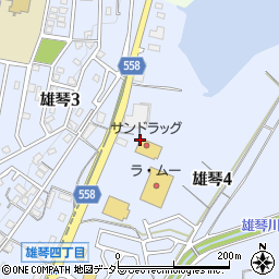 滋賀県大津市雄琴4丁目周辺の地図