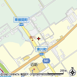 滋賀県近江八幡市東川町183周辺の地図