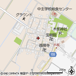 滋賀県野洲市木部863周辺の地図