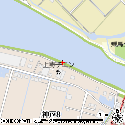 愛知県弥富市神戸町周辺の地図