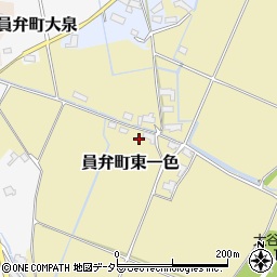 三重県いなべ市員弁町東一色1338周辺の地図