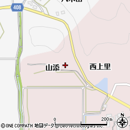 京都府南丹市八木町日置（山添）周辺の地図
