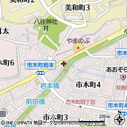 豊田市木郵便局 ＡＴＭ周辺の地図