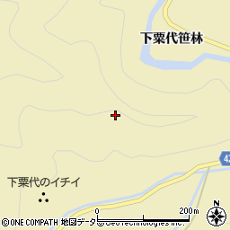 愛知県東栄町（北設楽郡）振草（下粟代軒山）周辺の地図