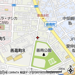 愛知県名古屋市港区善南町周辺の地図